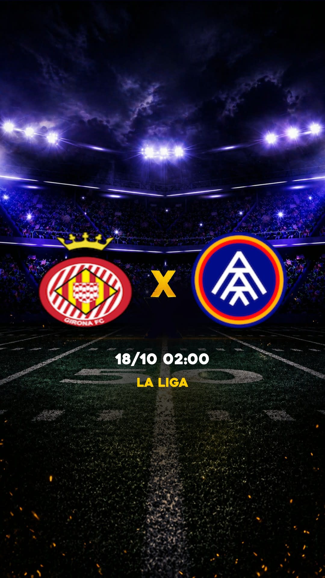 Flyer Girona x FC Andorra - La Liga - Domingo, 18/10 18:30 - Descarga gratis fútbol