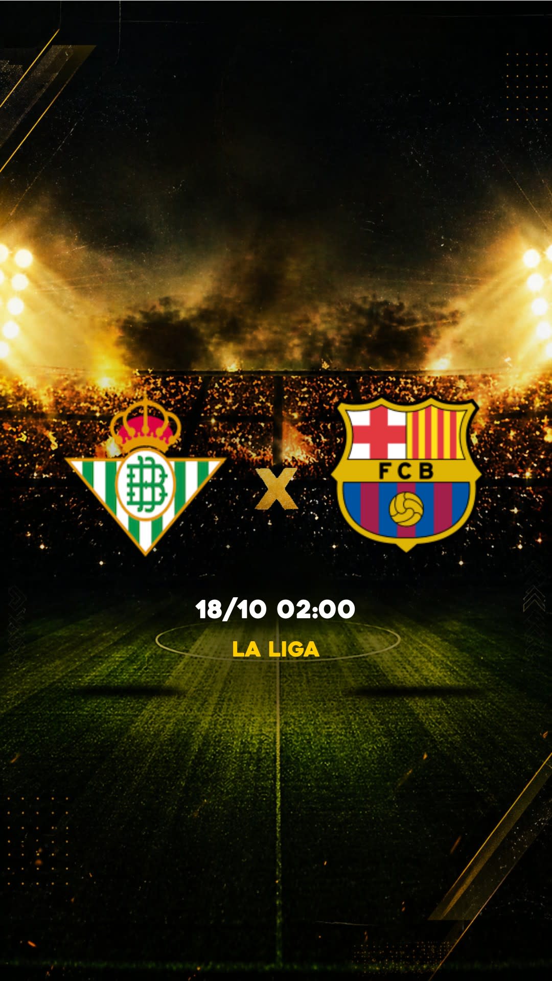 Flyer Real Betis x Barcelona - La Liga - Sábado, 17/10 18:30 - Descarga gratis fútbol