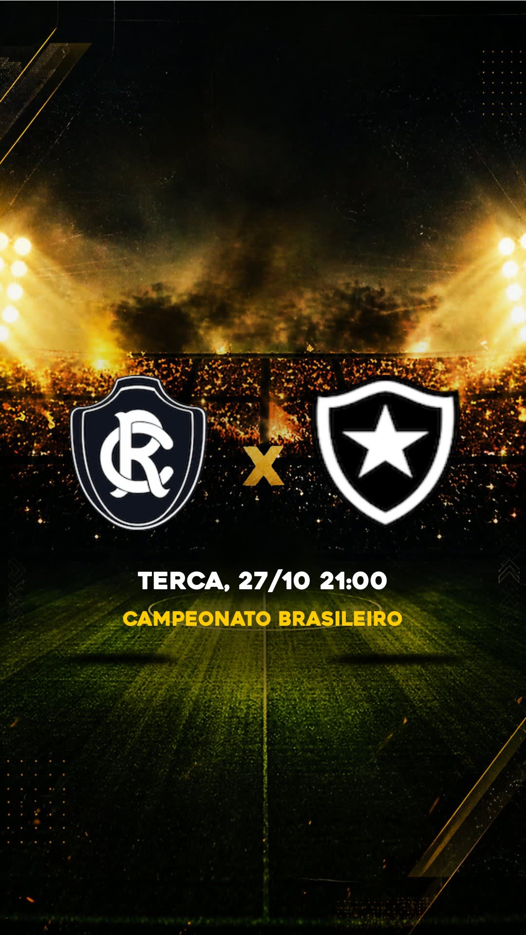 Flyer Remo x Botafogo - Campeonato Brasileiro - Terca, 27/10 21:00 - Download gratis futebol