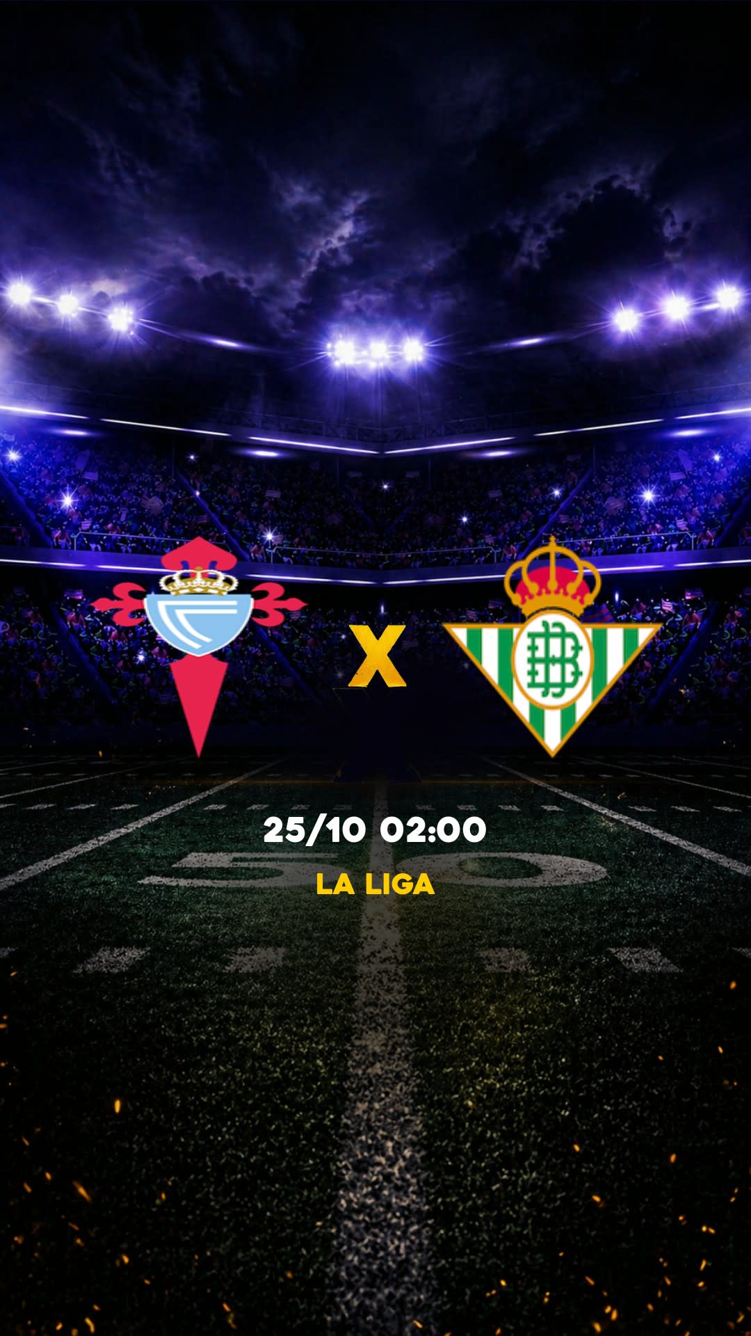 Flyer Celta de Vigo x Real Betis - La Liga - Domingo, 25/10 17:15 - Descarga gratis fútbol