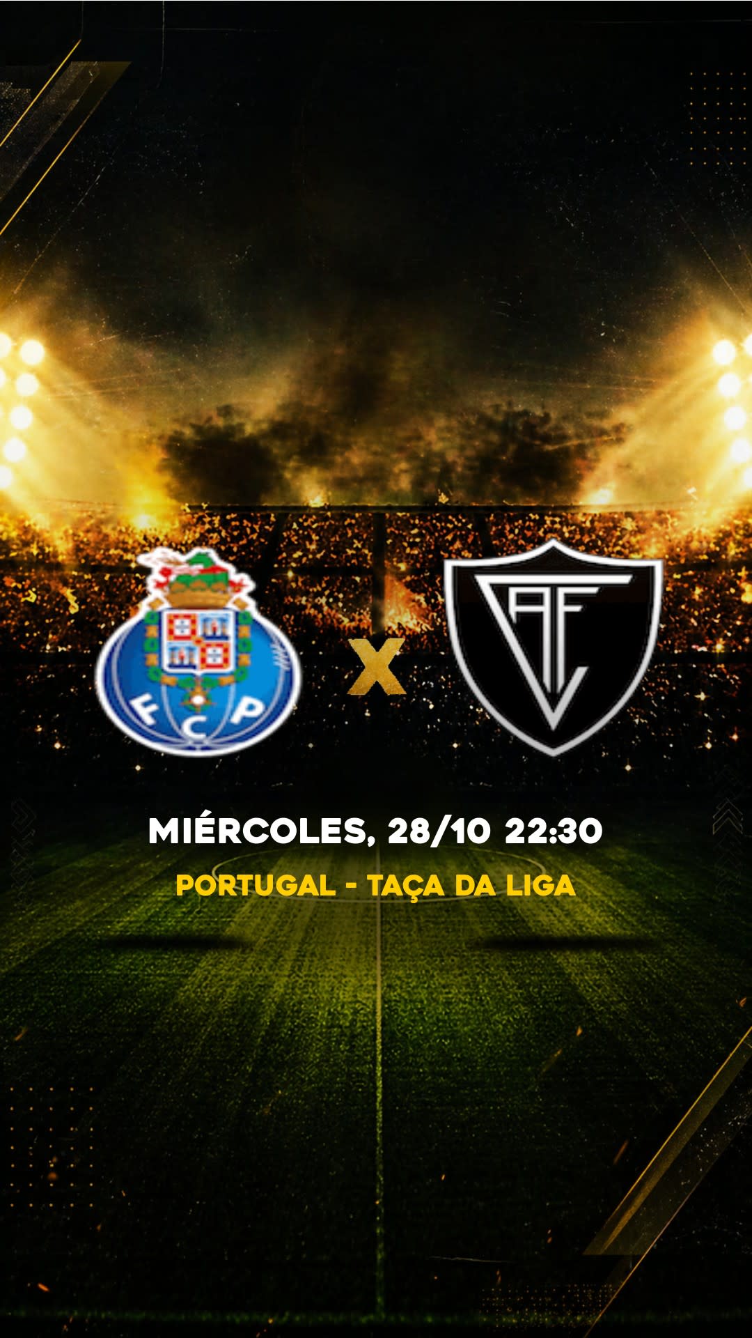 Flyer Porto x Academico Viseu - Portugal - Taça da Liga - Miércoles, 28/10 22:30 - Descarga gratis fútbol