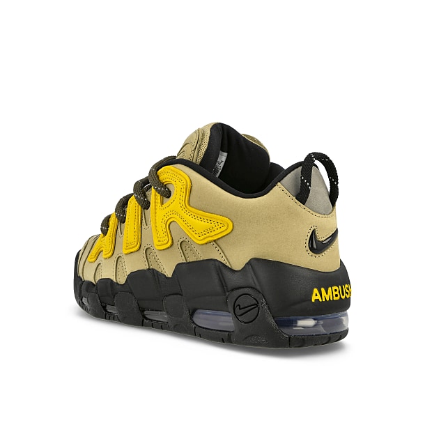 FB1299-200 AMBUSH × Nike Air More Uptempo Low Vivid Sulfur and