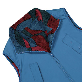 Parra Trees In Wind Reversible Vest in Blue for Men