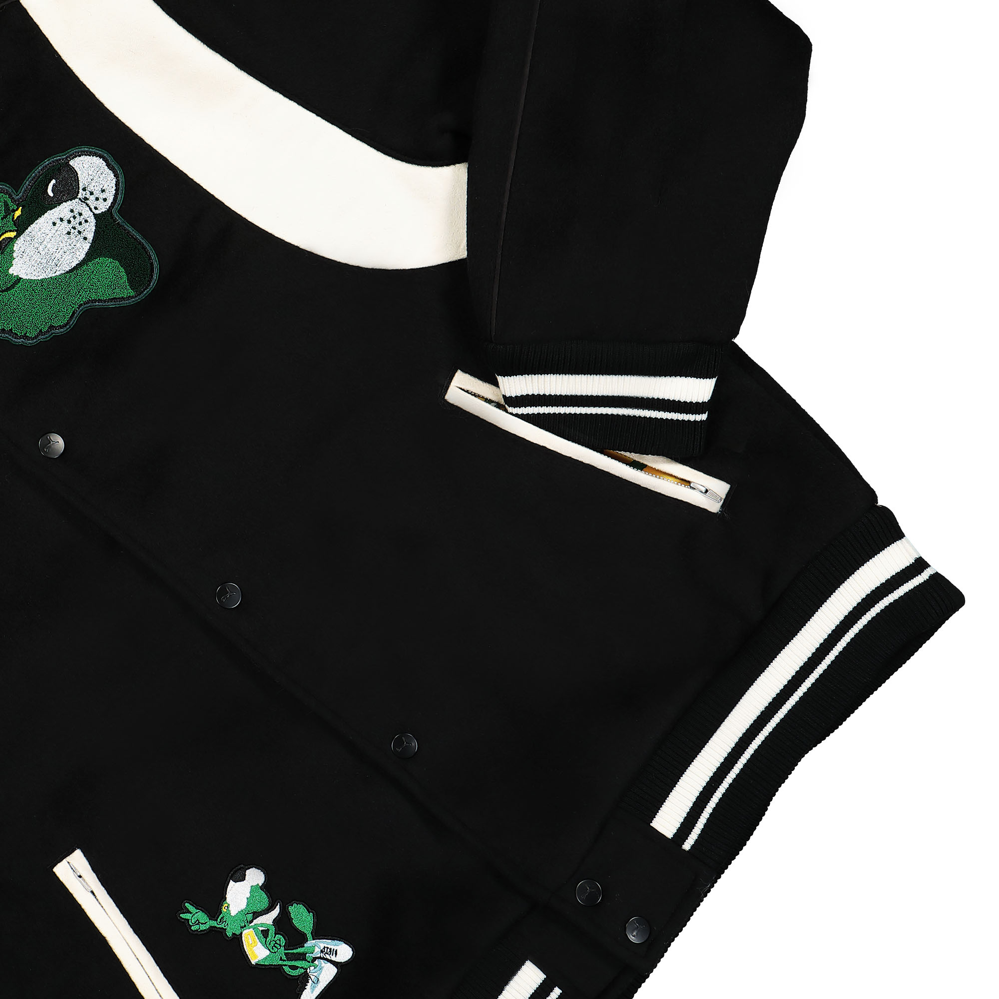 Puma The Mascot T7 College Jacket Evergreen - L