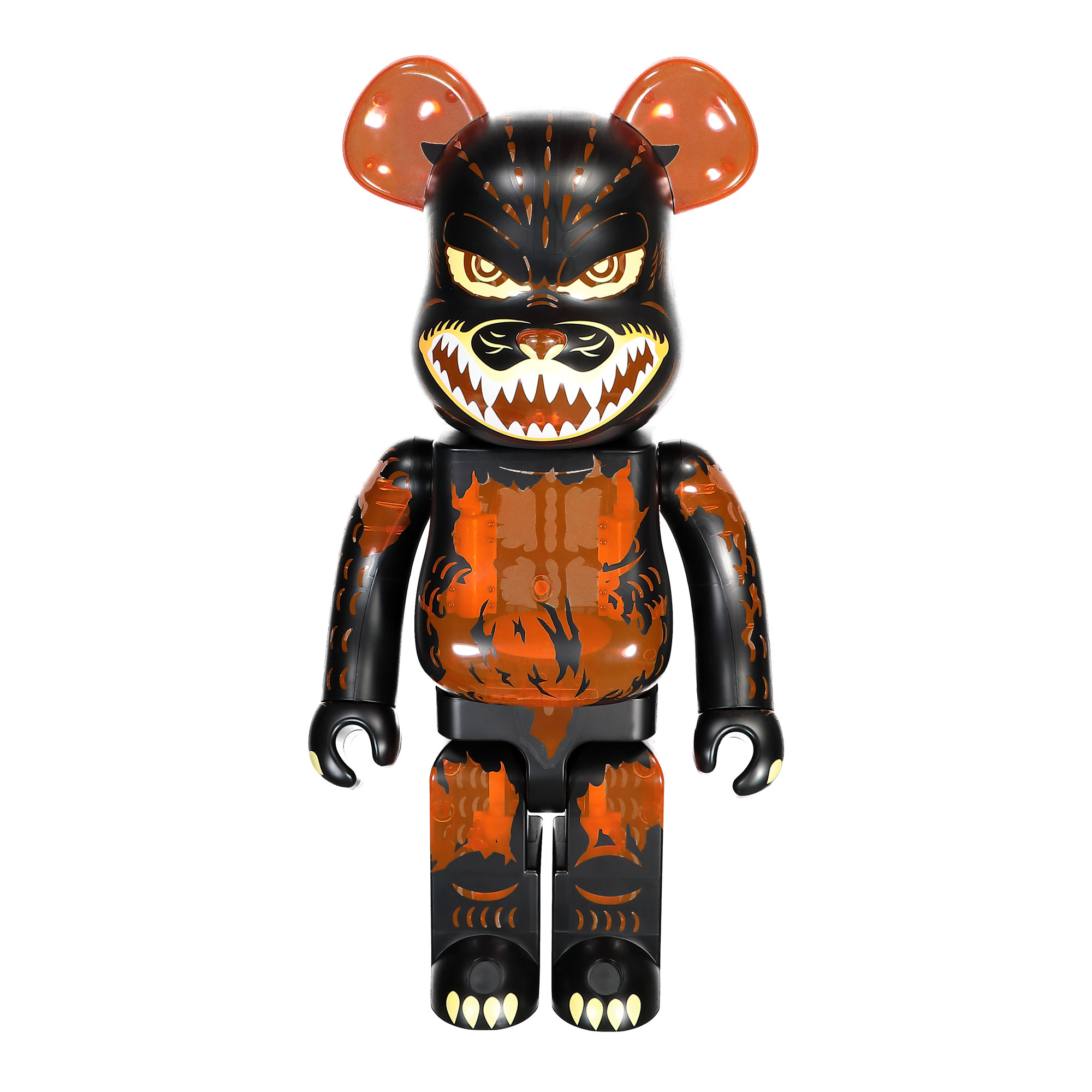 Medicom - Be@rbrick Godzilla Meltdown: Clear Orange Version 1000