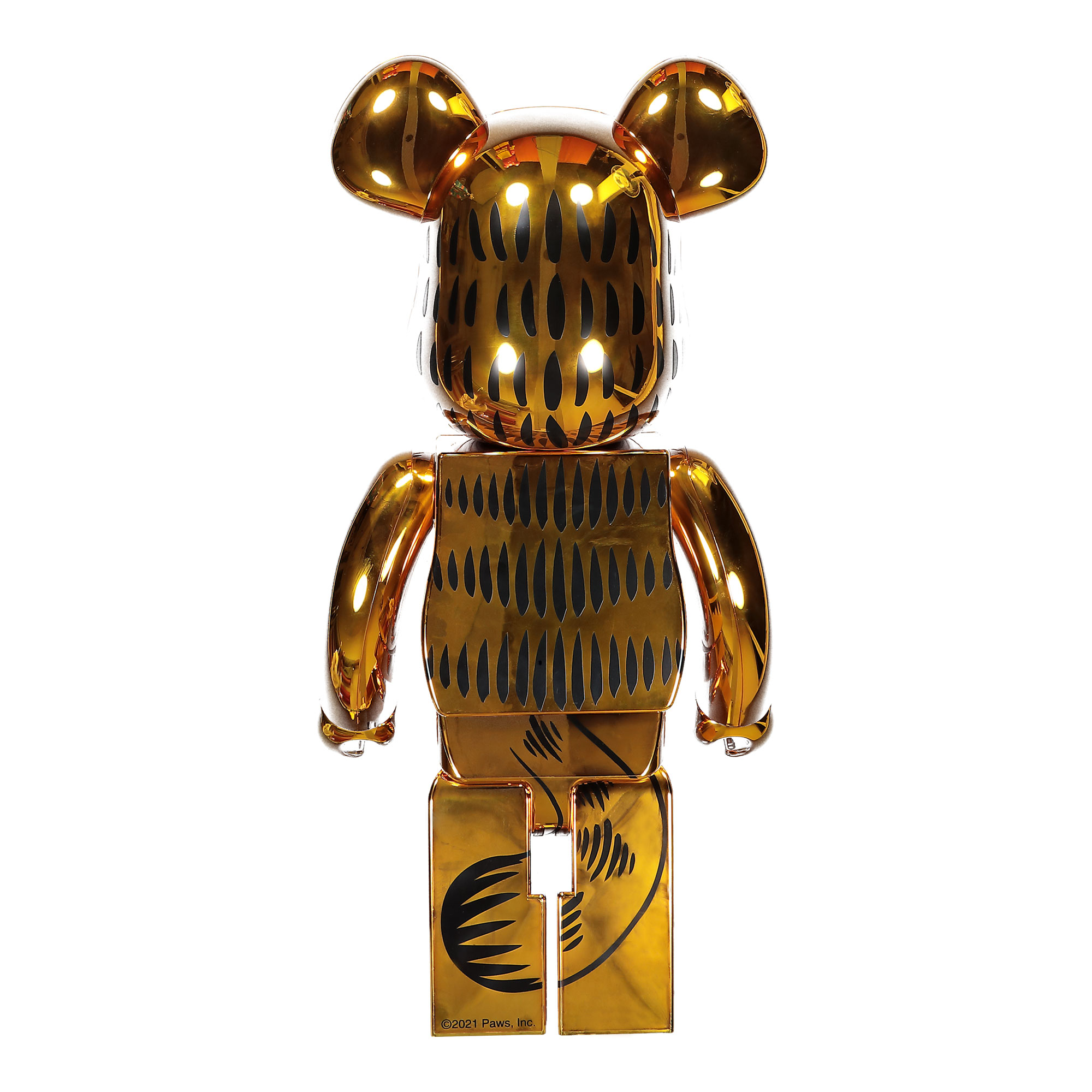 Medicom - Be@rbrick Garfield Gold Chrome Version 1000% | Overkill