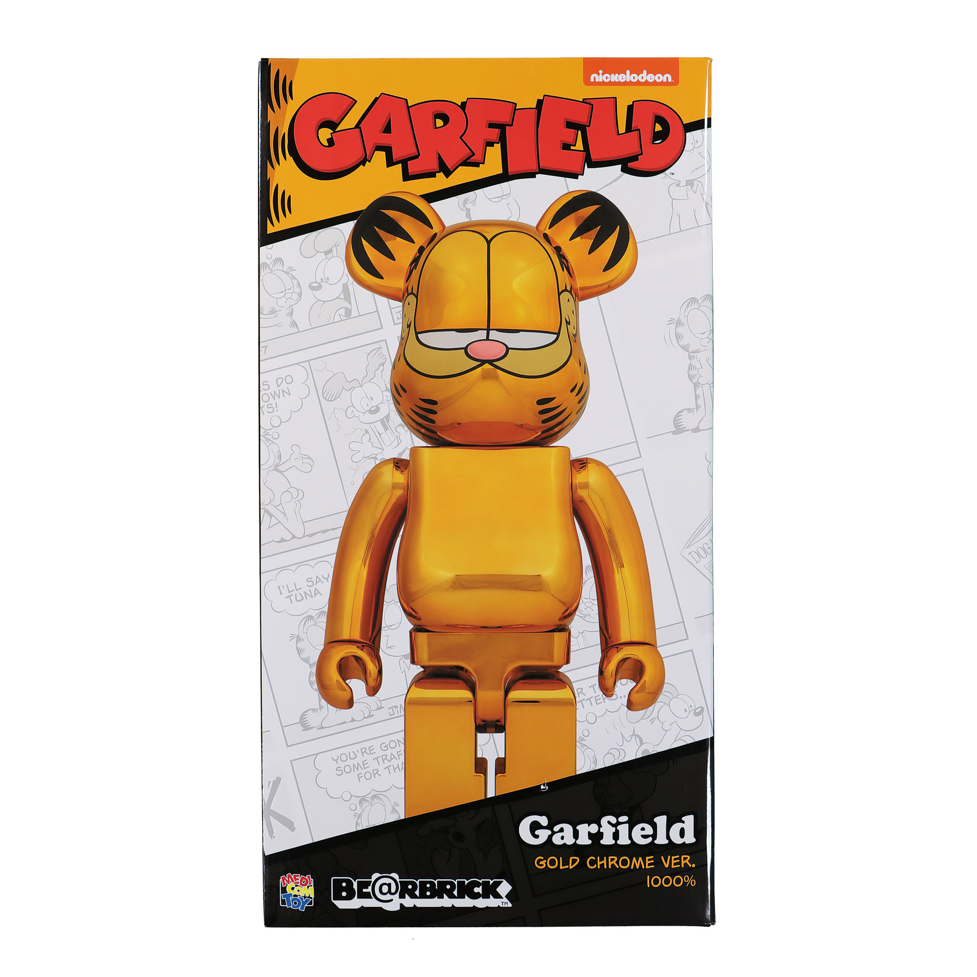 Medicom - Be@rbrick Garfield Gold Chrome Version 1000% | Overkill