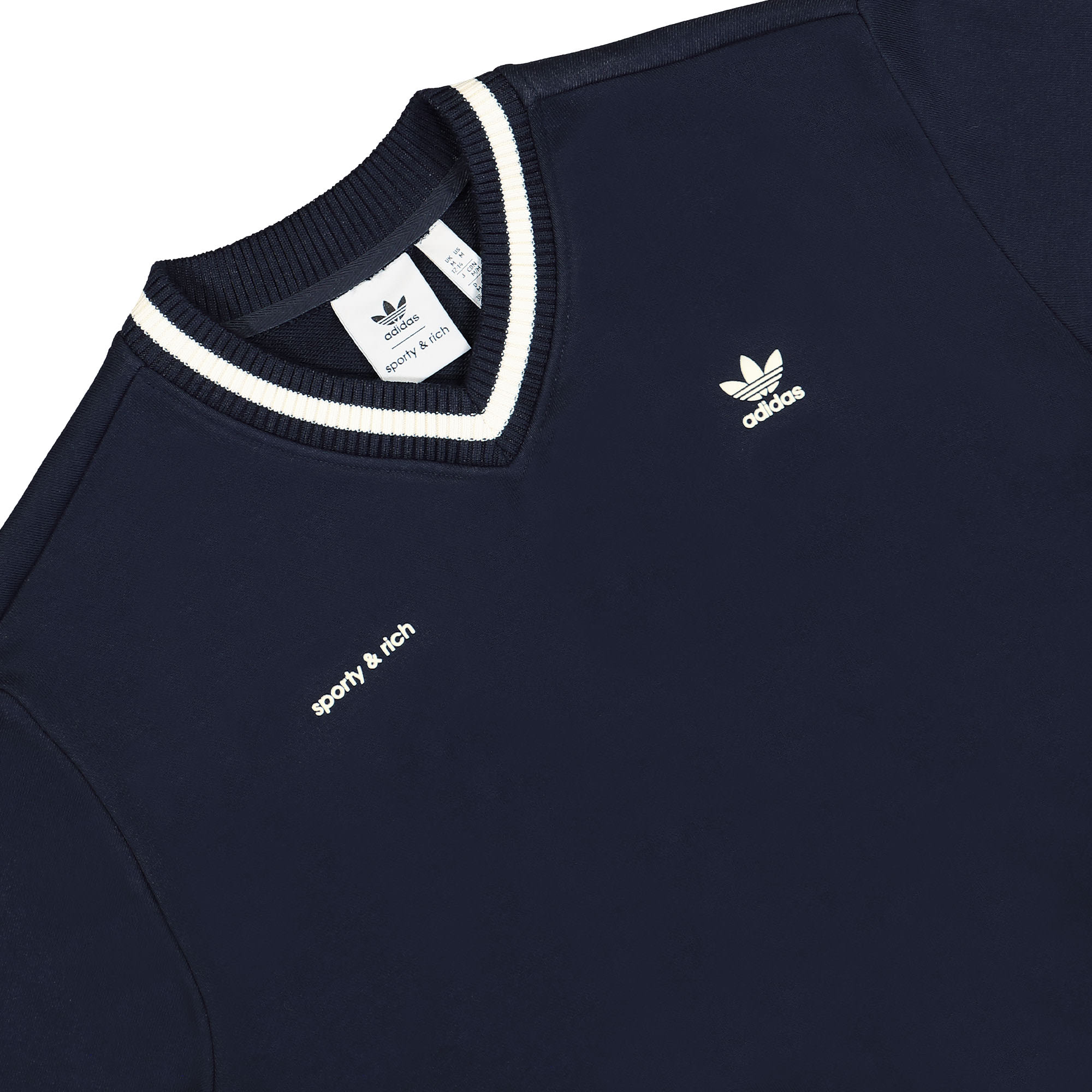 adidas x Sporty Rich V-Neck Crew Sweat