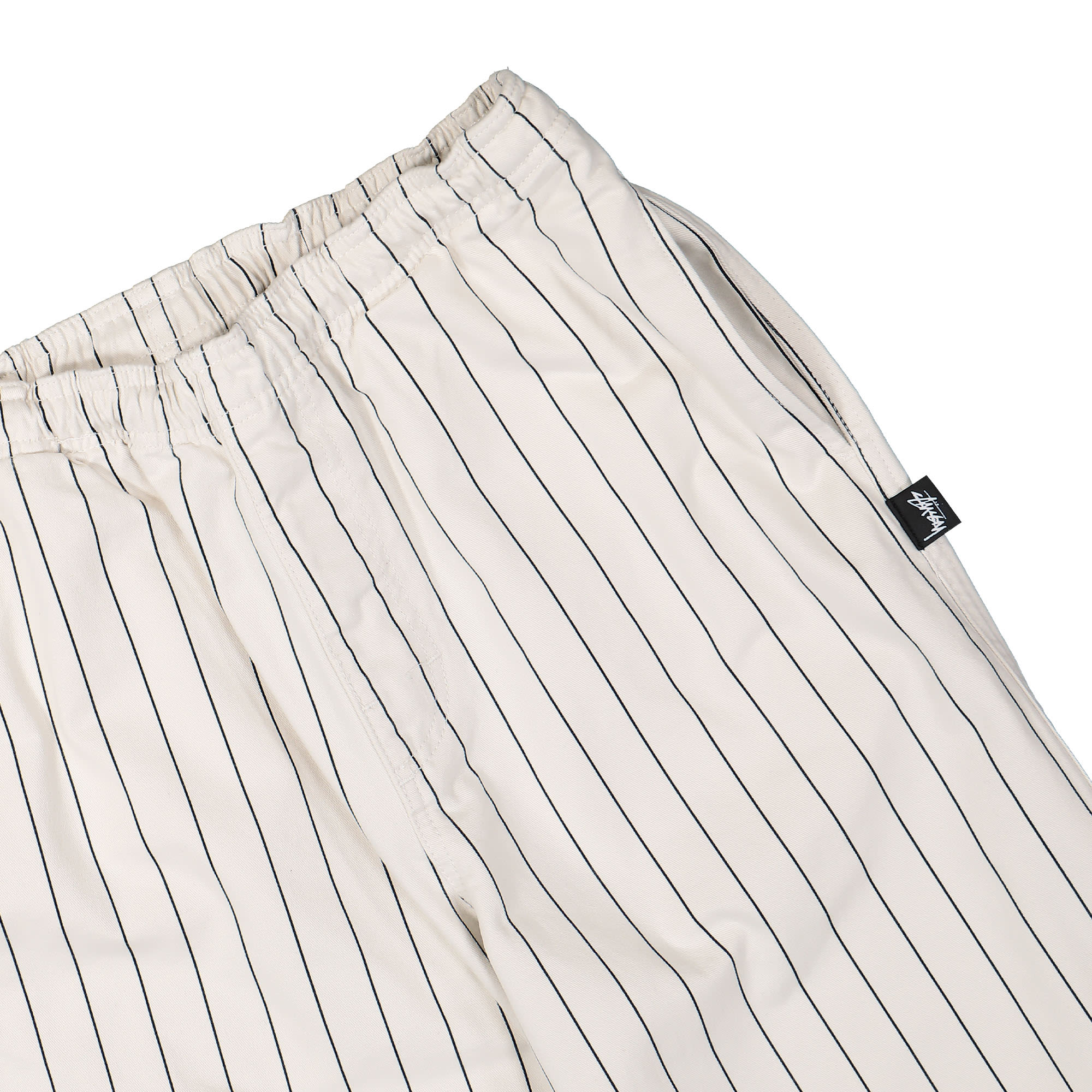 人気No.1】 STUSSY BRUSHED BEACH PANT ホワイト ストライプ