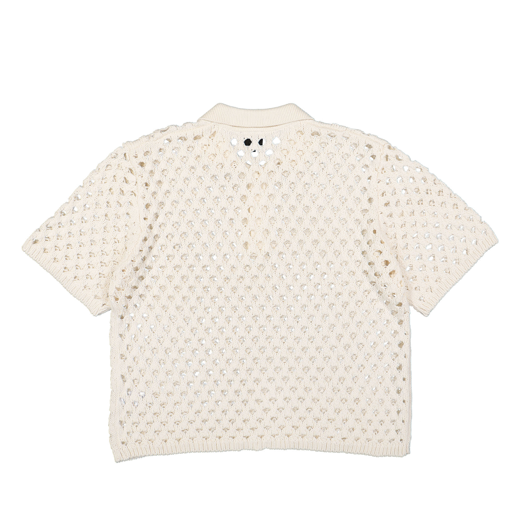 Big Mesh Polo Sweater