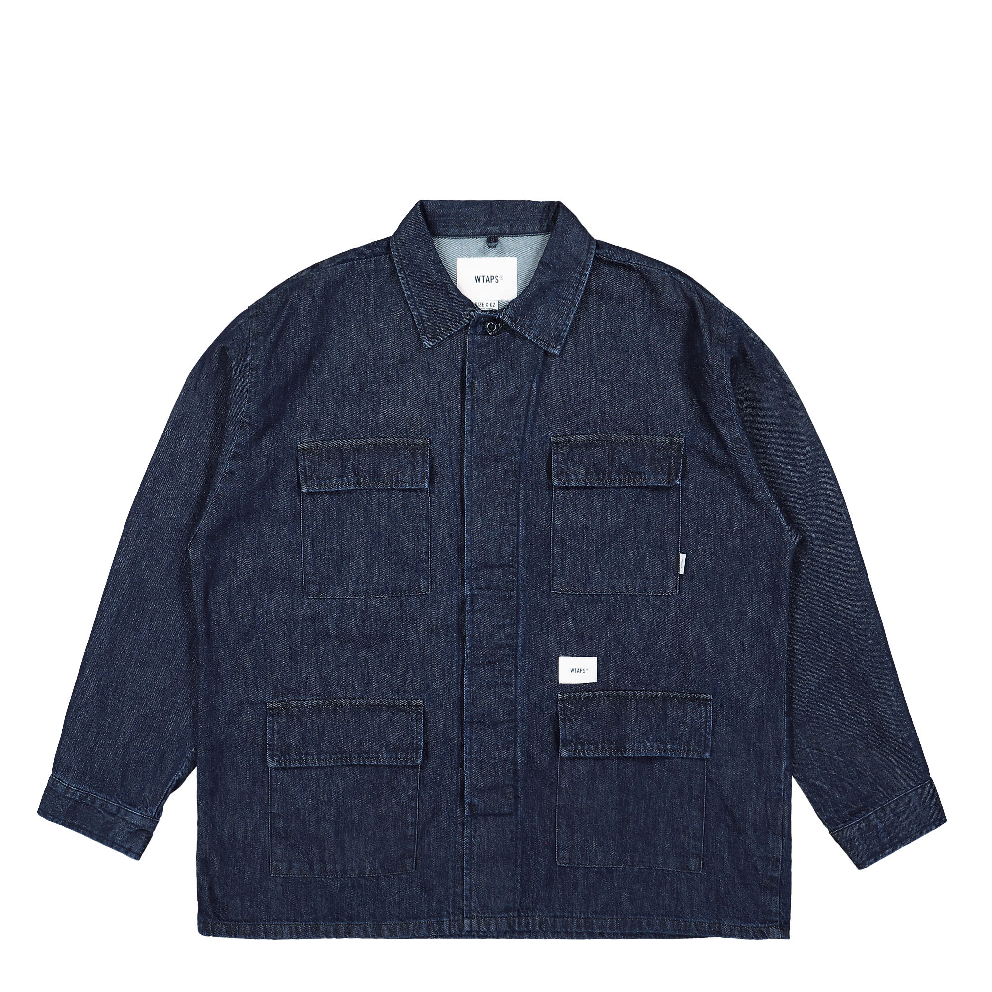 WTAPS ダブルタップス 23SS (231WVDT-SHM01) WCPO / LS / COTTON. DENIM デニム シャツ インディゴ  indigo 02 M - ブランド別