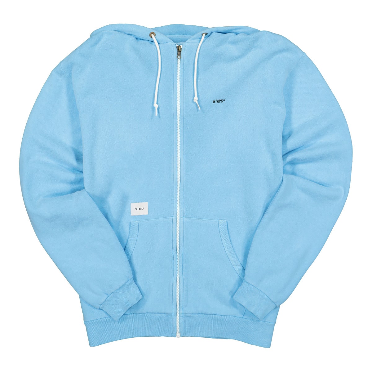 Flat Zip Up Hooded Sweatshirt