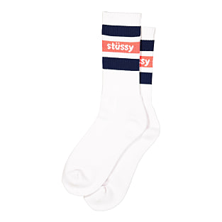 Stussy Stripe Crew Socks - One Size