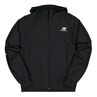 New Black New Balance Athletics Full Zip Windbreaker Overkill