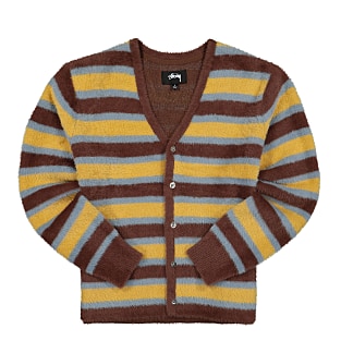 超歓迎】 stussy horizontal M cardigan stripe カーディガン