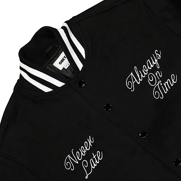 Obey Time Varsity Jacket Overkill