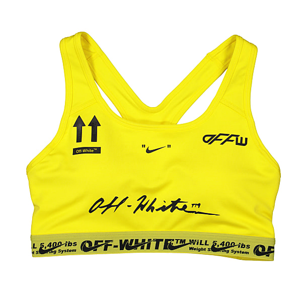 Nike Black Off-White Edition NRG RU Pro Classic Sport Bra