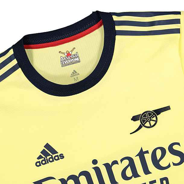 : adidas 2021-22 Arsenal Authentic Away Jersey - Pearl