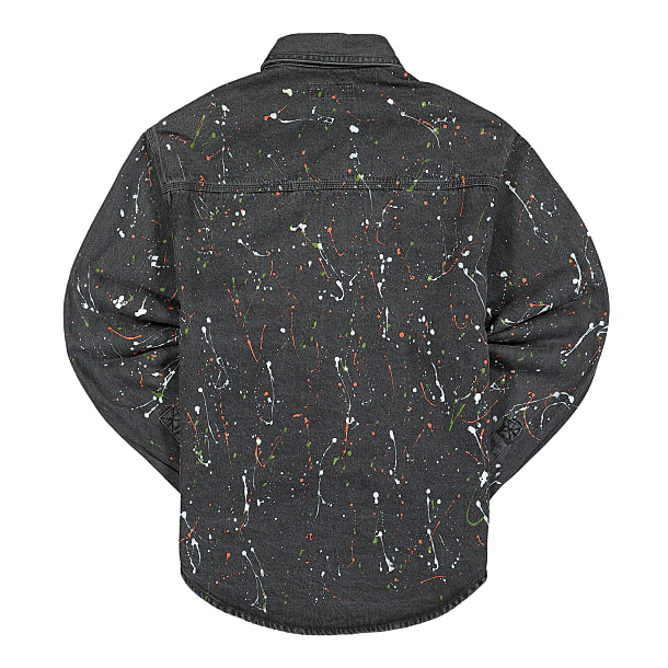 thisisneverthat Paint Splatter Denim Shirt Overkill