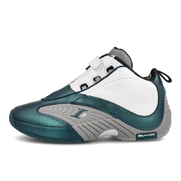 Reebok Answer IV Deep Teal/White/Grey Men's Basketball Shoes, Size: 8