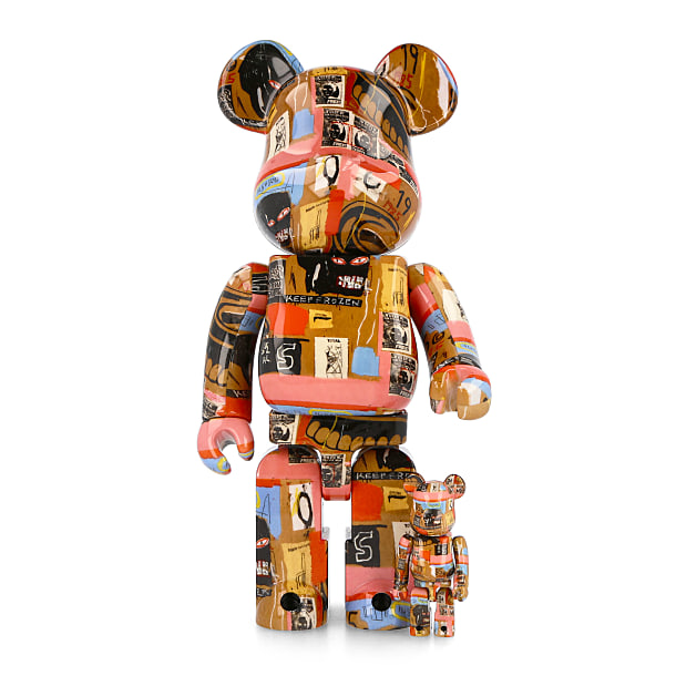 Medicom - Be@rbrick Andy Warhol x Jean Michel Basquiat #2 400% +