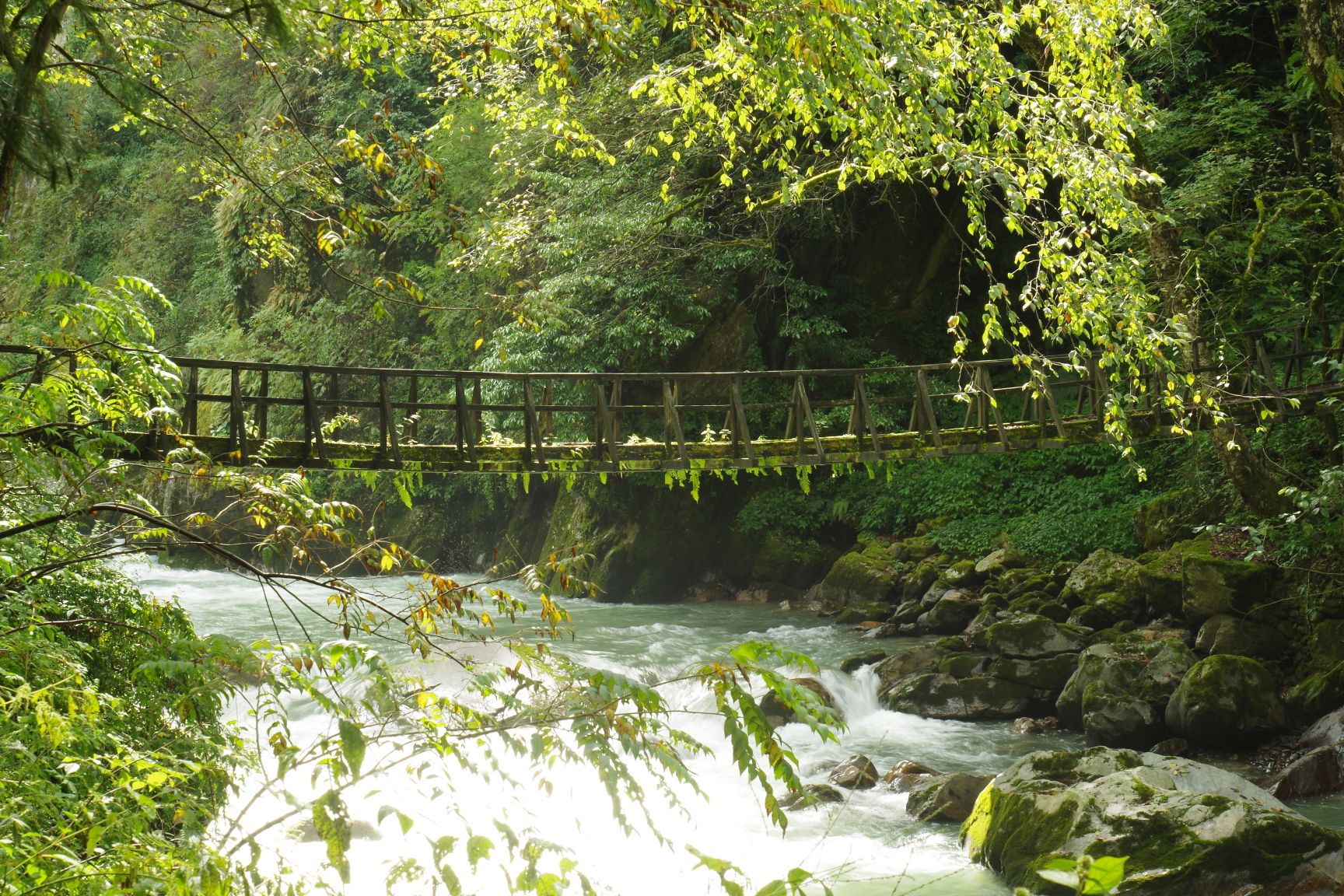 A bridge over the Sainj river