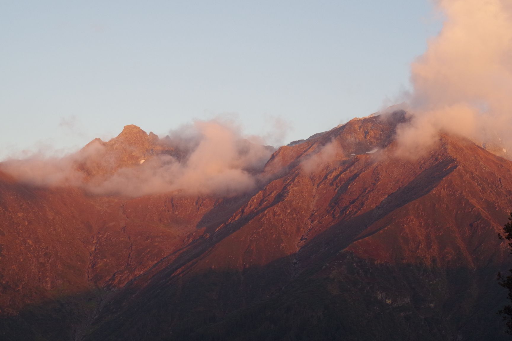 Sunset from Dhel meadow