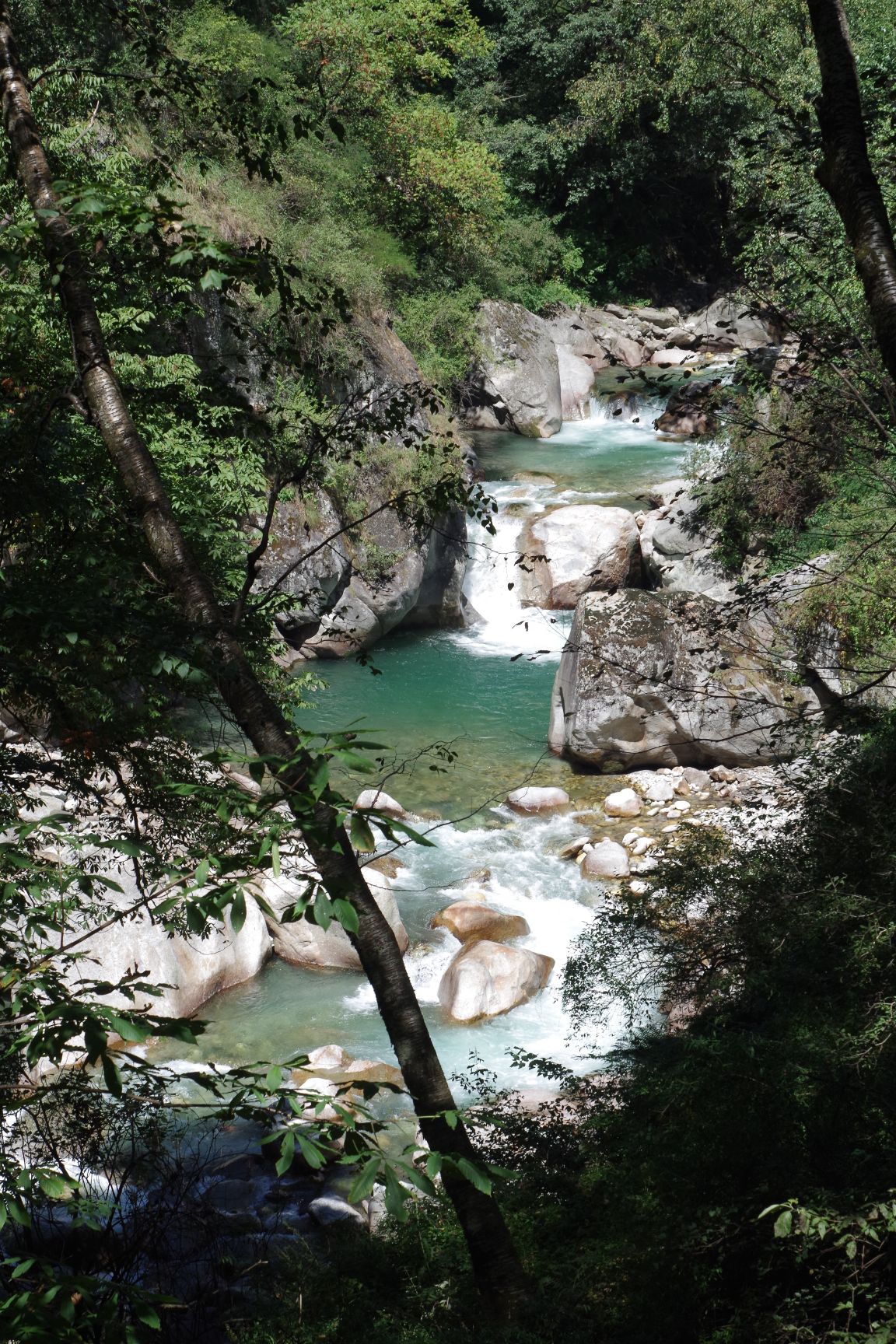 The Tirthan river