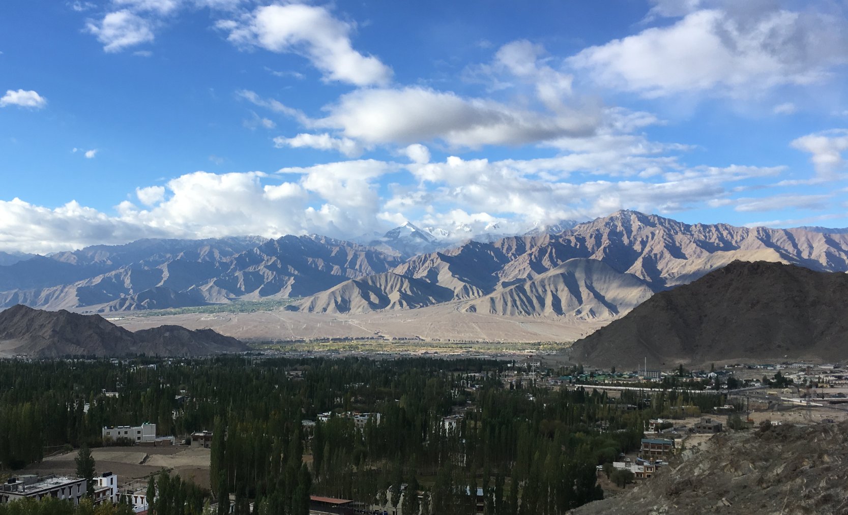 Sunrise over Leh
