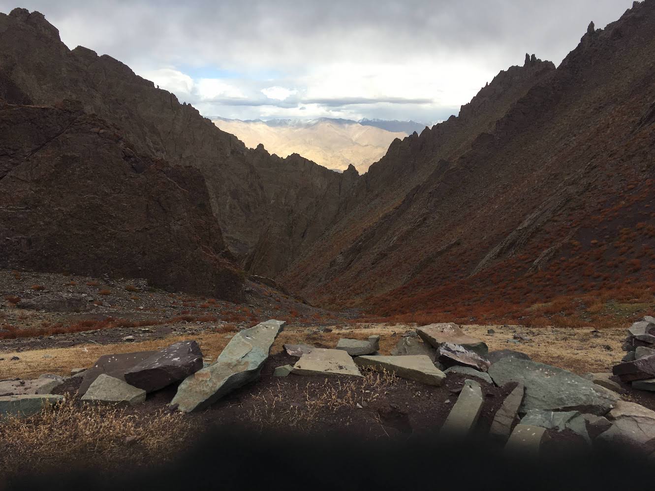 Looking back from Doksar campsite