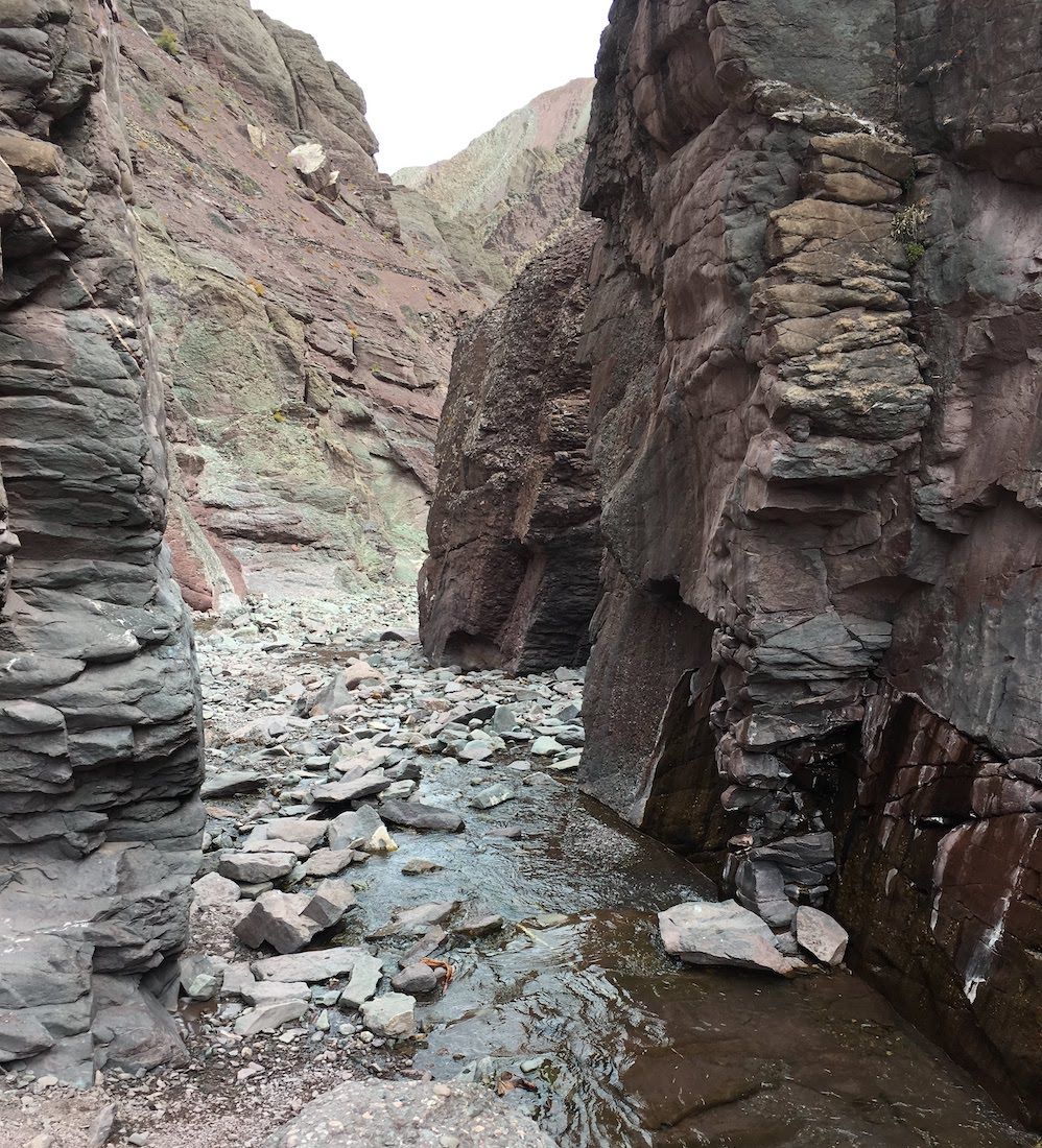 Narrow gorge