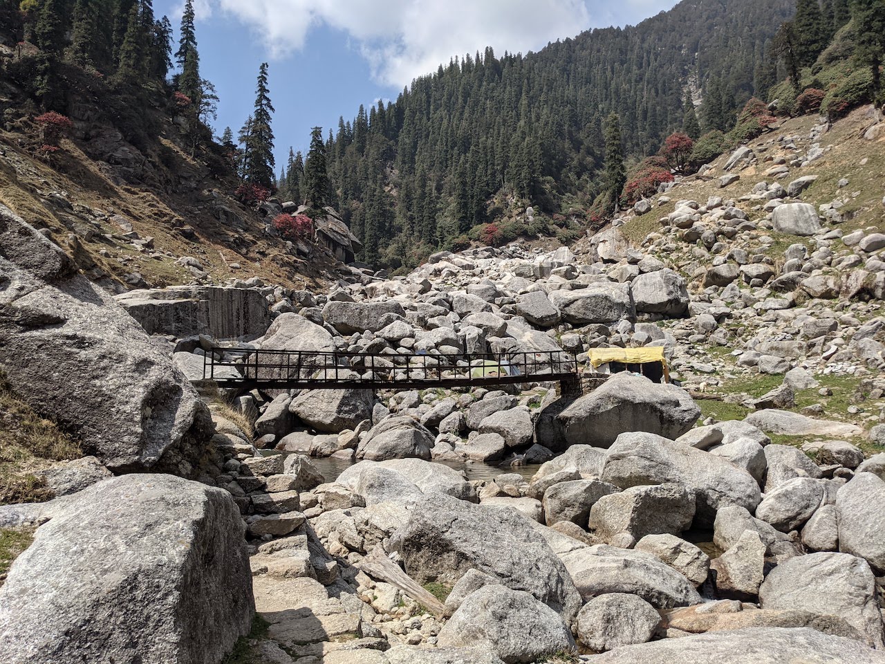 Metal bridge at Reoti