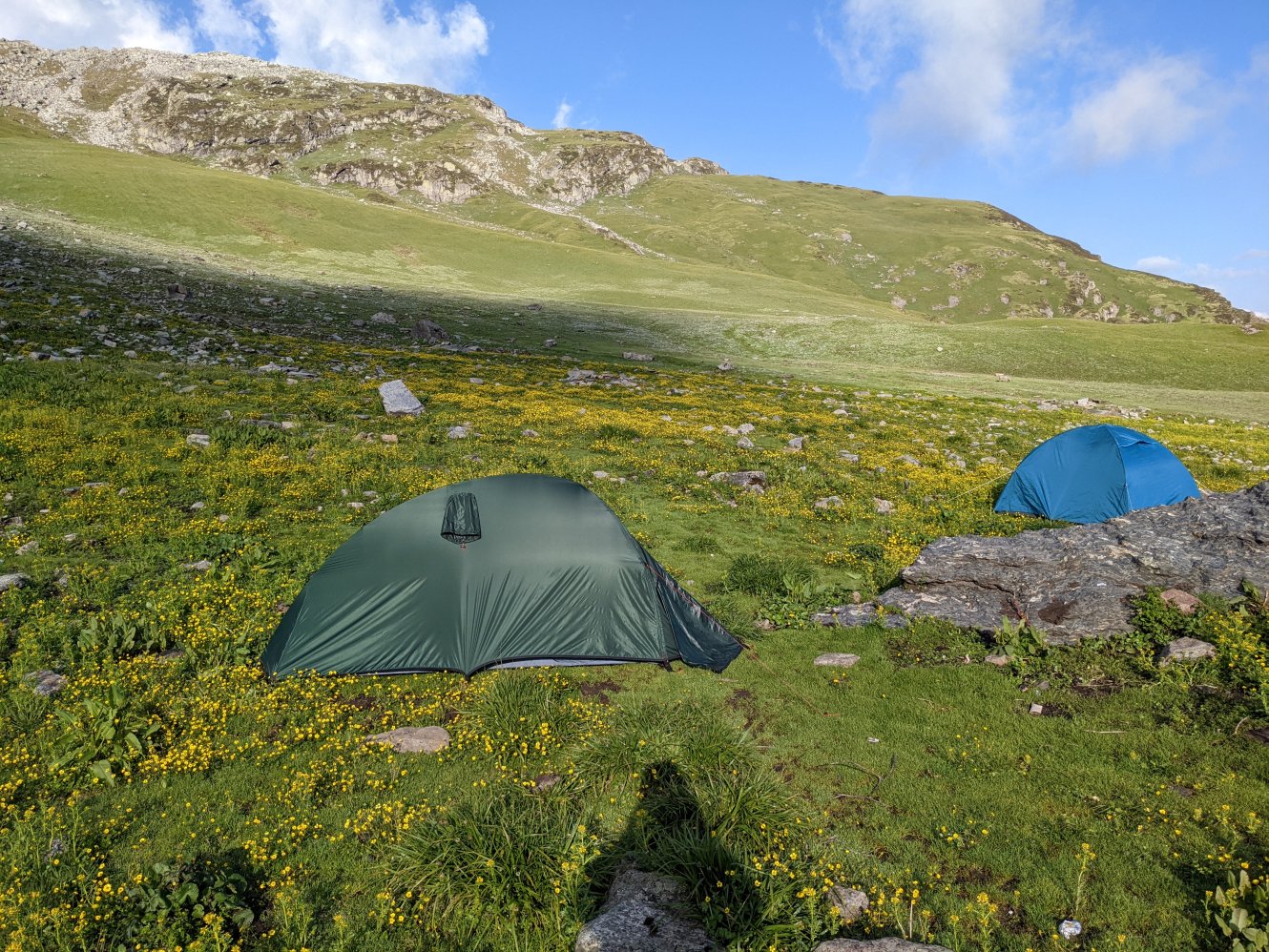 Tents in the meadow