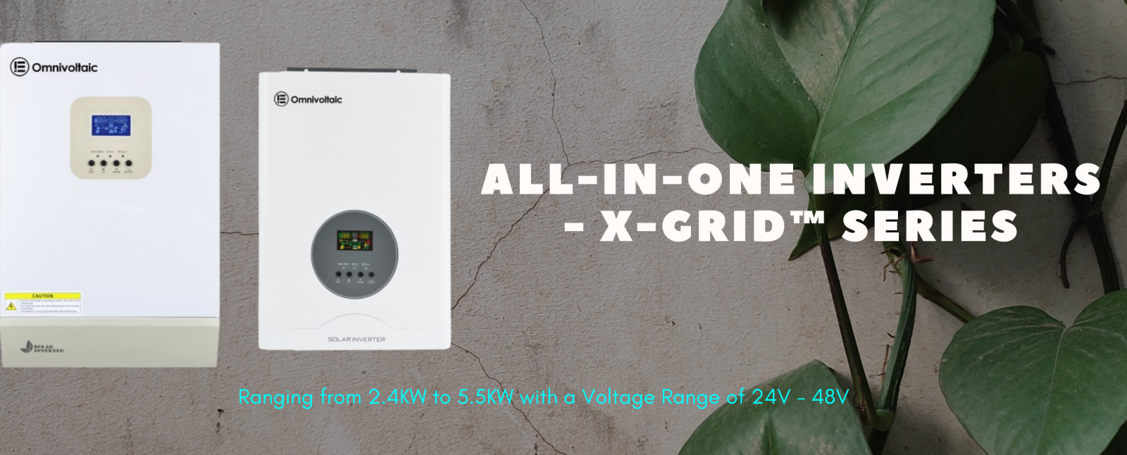 X-Grid Series by Omnivoltaic - Hybrid Solar Charge Inverters