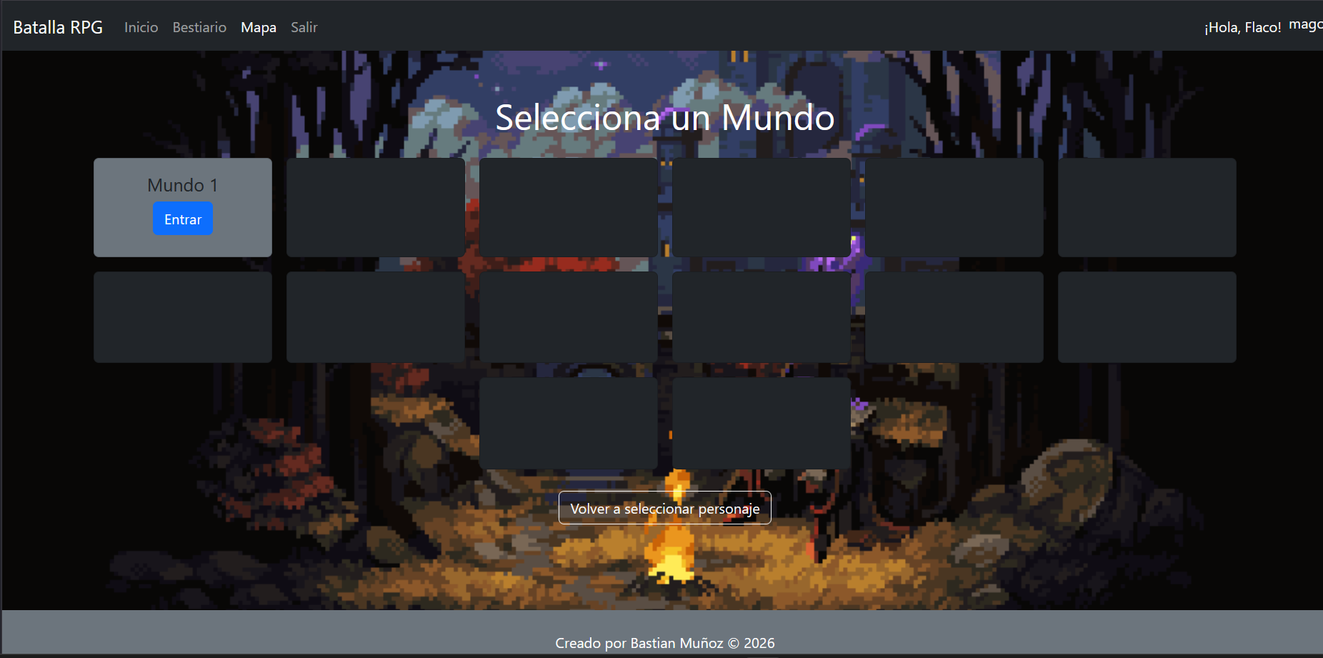 Seleccion de mundo- RPG