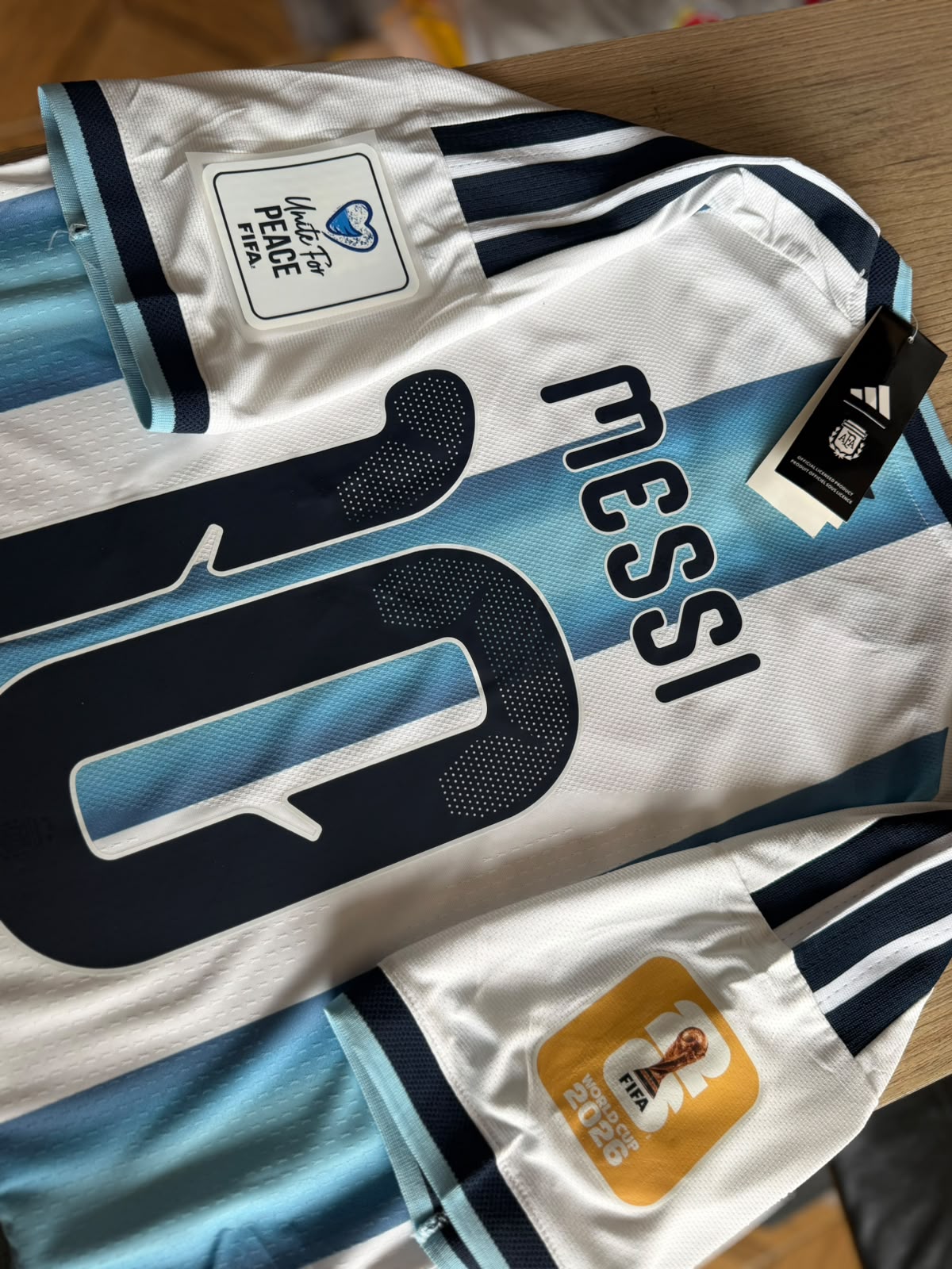 CAMISETA OFICIAL SELECCIÓN ARGENTINA COPA MUNDO 2026 vista 2