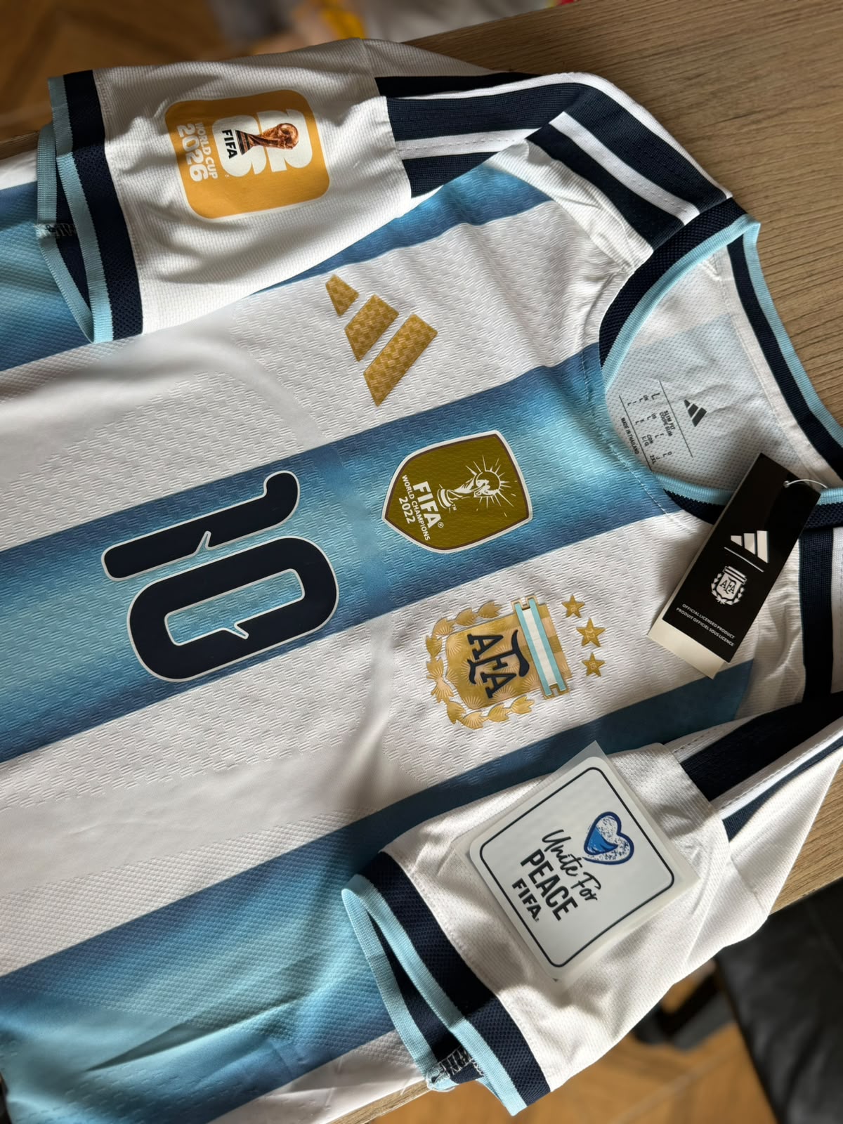 CAMISETA OFICIAL SELECCIÓN ARGENTINA COPA MUNDO 2026 vista 3