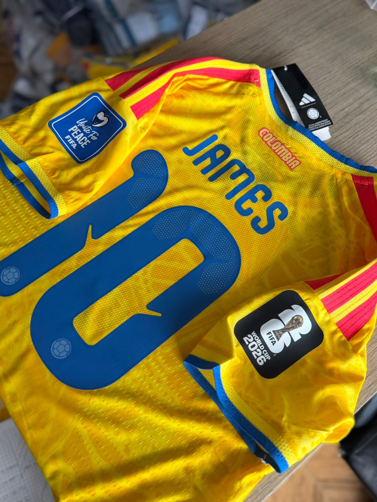 CAMISETA OFICIAL SELECCIÓN COLOMBIA COPA MUNDO 2026 LOCAL