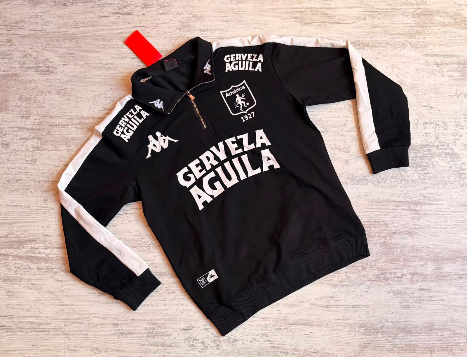 AMÉRICA DE CALI OFICIAL CERVEZA AGUILA/KAPPA NEGRO CALIDAD GAMA ALTA