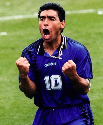 CAMISETA RETRO CLÁSICA ARGENTINA COPA MUNDO 94 MARADONA #10 CALIDAD GAMA ALTA vista 5