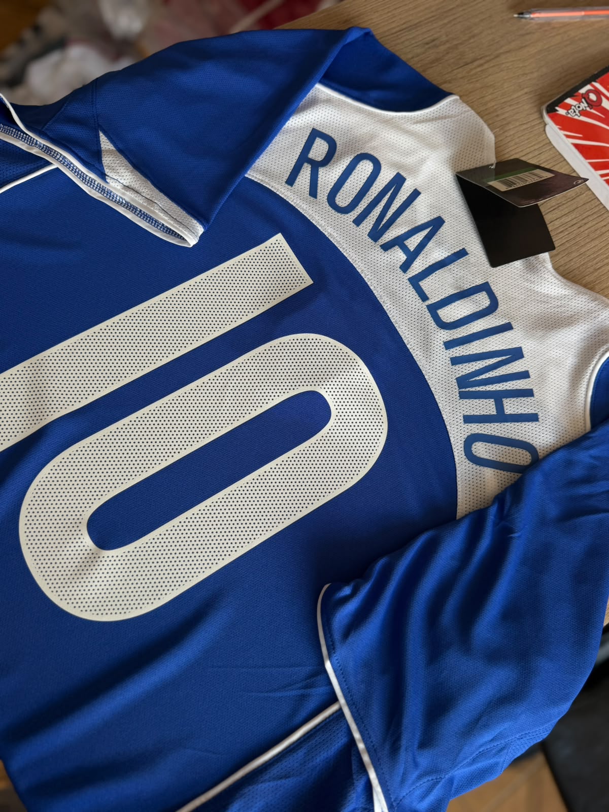 CAMISETA RETRO CLÁSICA BRASIL 2004 RONALDINHO #10 CALIDAD GAMA ALTA