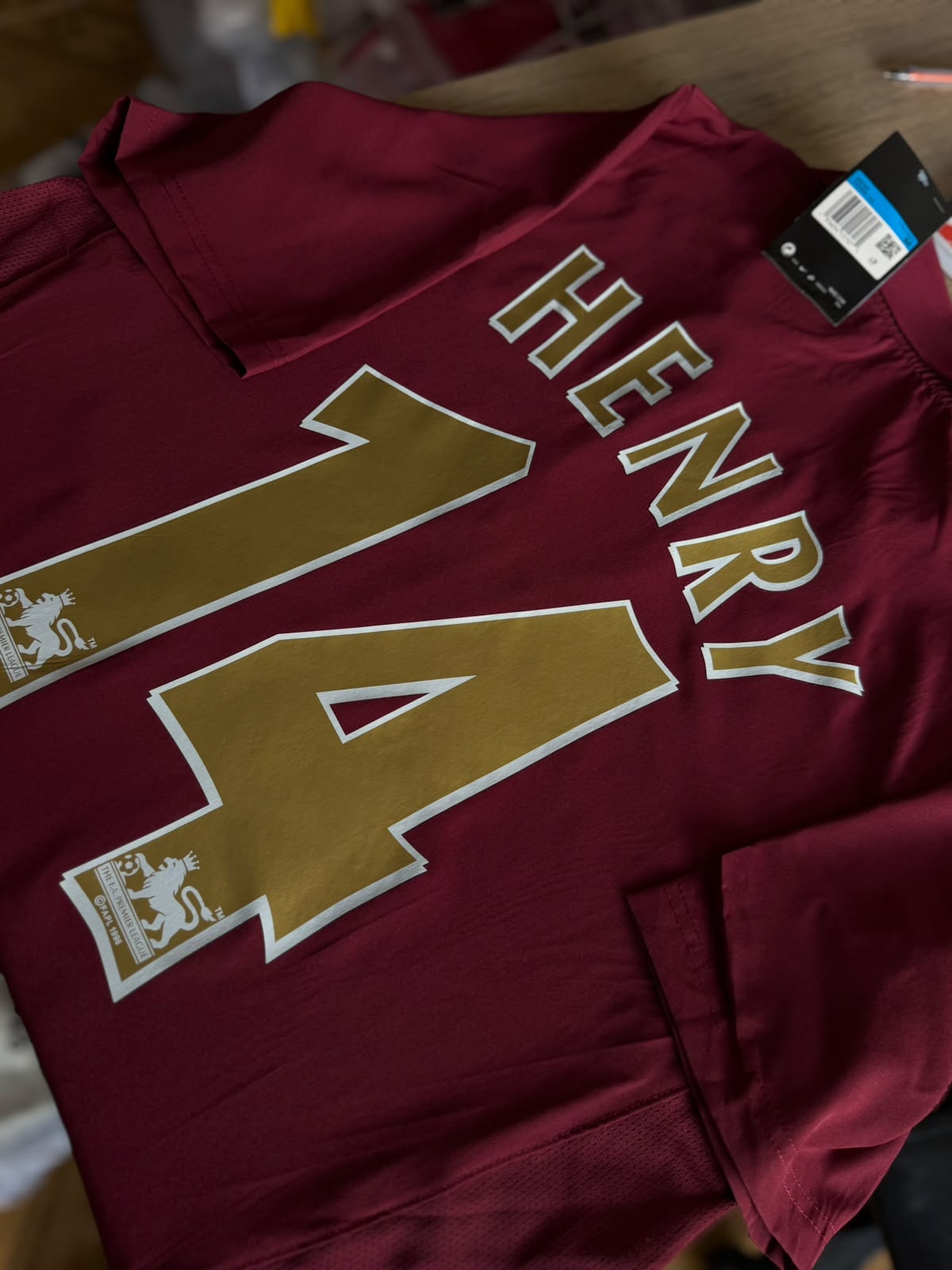 CAMISETA RETRO CLÁSICA ARSENAL HENRY#14-HIGHBURY 1913-2006 CALIDAD GAMA ALTA