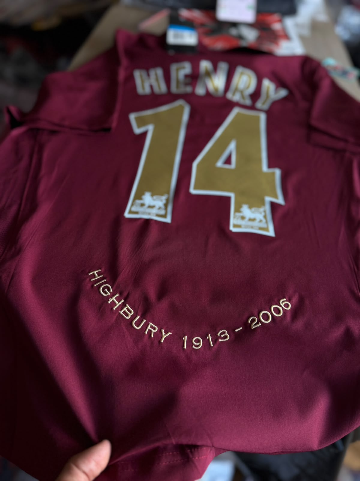 CAMISETA RETRO CLÁSICA ARSENAL HENRY#14-HIGHBURY 1913-2006 CALIDAD GAMA ALTA vista 3
