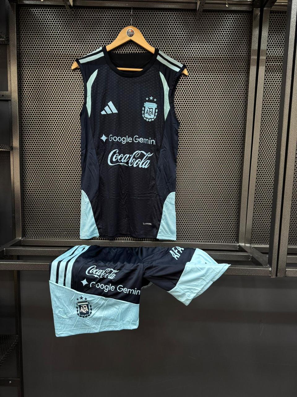 INDUMENTARIA OFICIAL DE ENTRENAMIENTO SELECCIÓN ARGENTINA CON SPONSORS OFICIALES vista 3