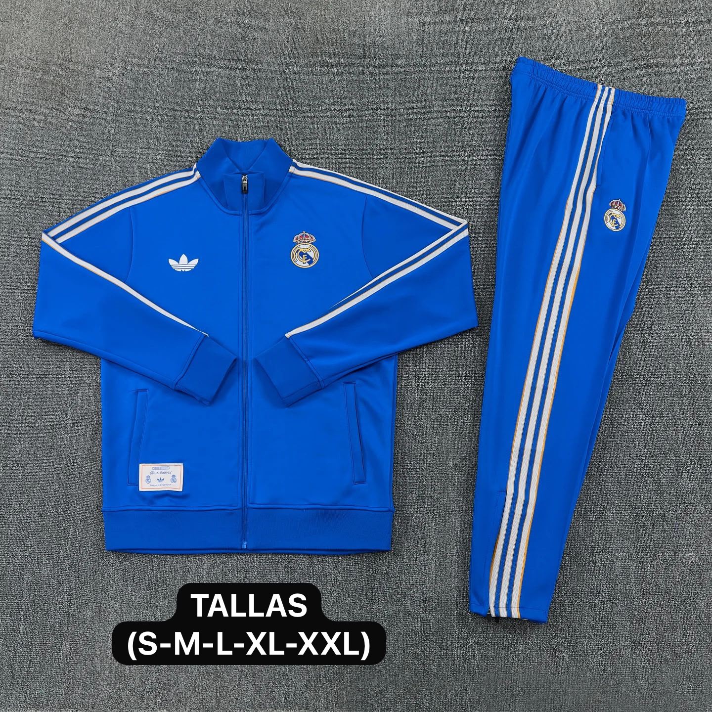 SUDADERA TRACKSUIT REAL MADRID AZUL