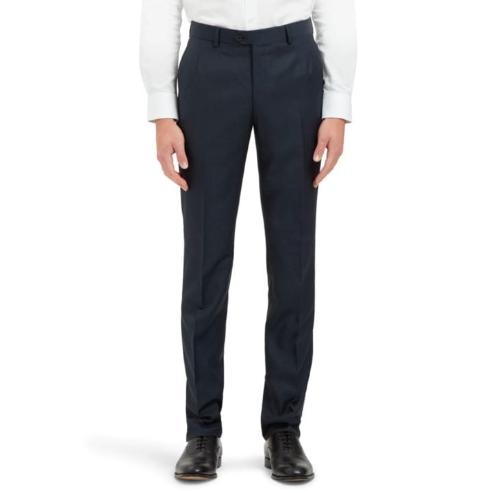 Gieves & Hawkes Howard Blue Birdseye Trousers