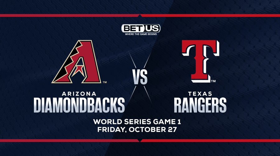 Game 1 World Series Free Betting Tips and Prediction: Arizona Diamondbacks vs. Texas Rangers