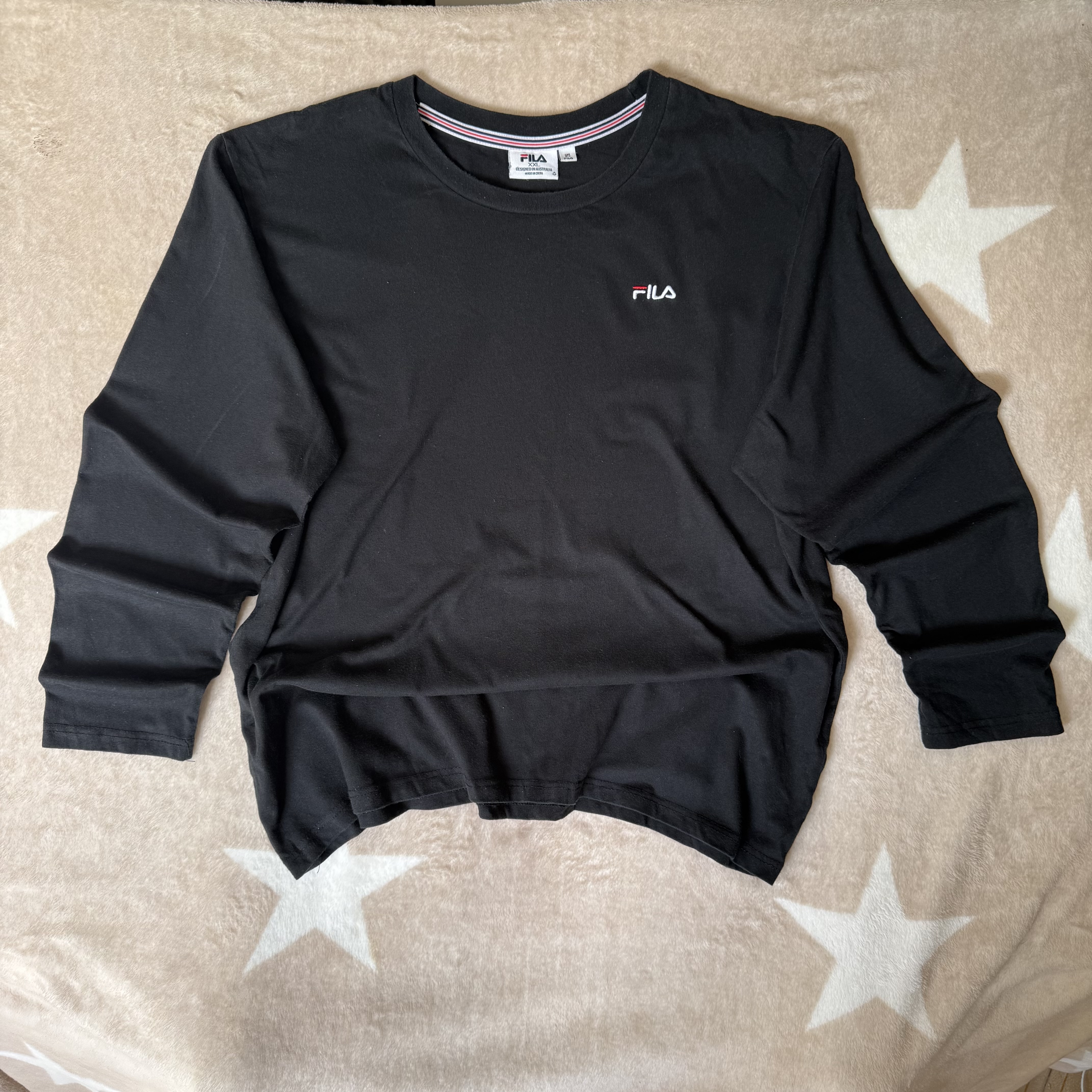 Camiseta manga larga Fila Talla XXL Negra
