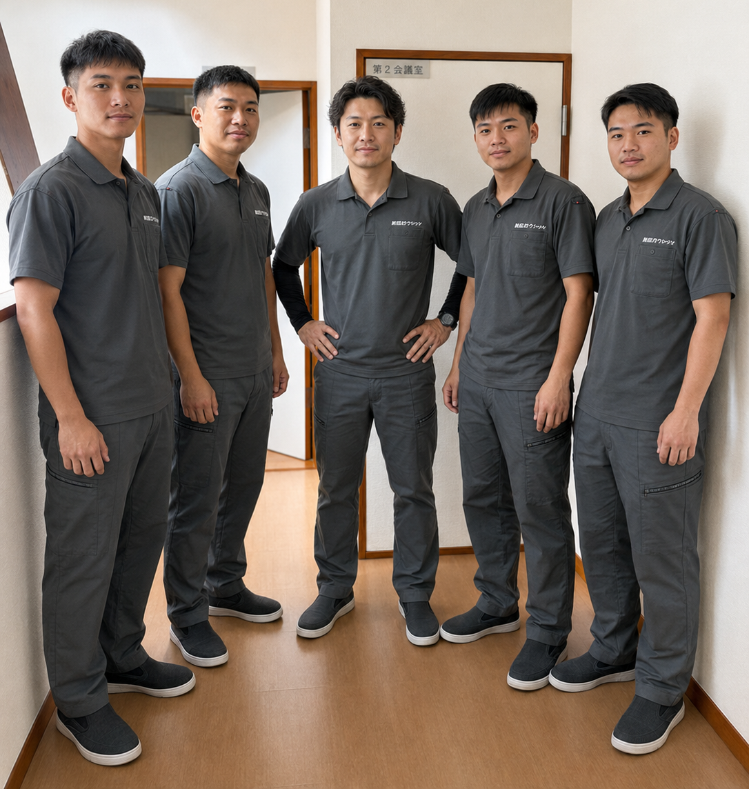 建設現場で真剣に作業する特定技能ベトナム人スタッフ