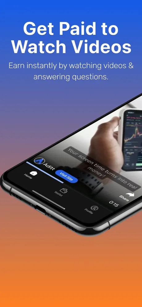 Aditt app screen 1